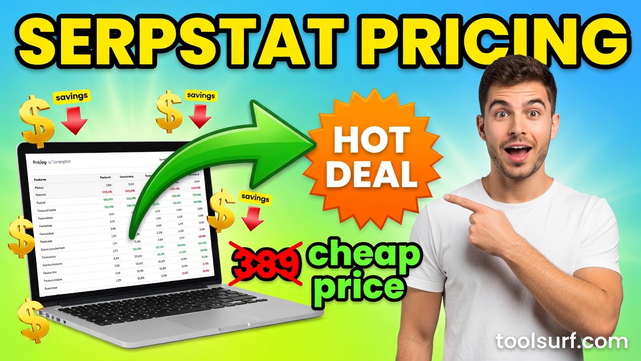 YouTube thumbnail style blog featured image, 16:9 landscape. Large bold yellow blocky text with blac