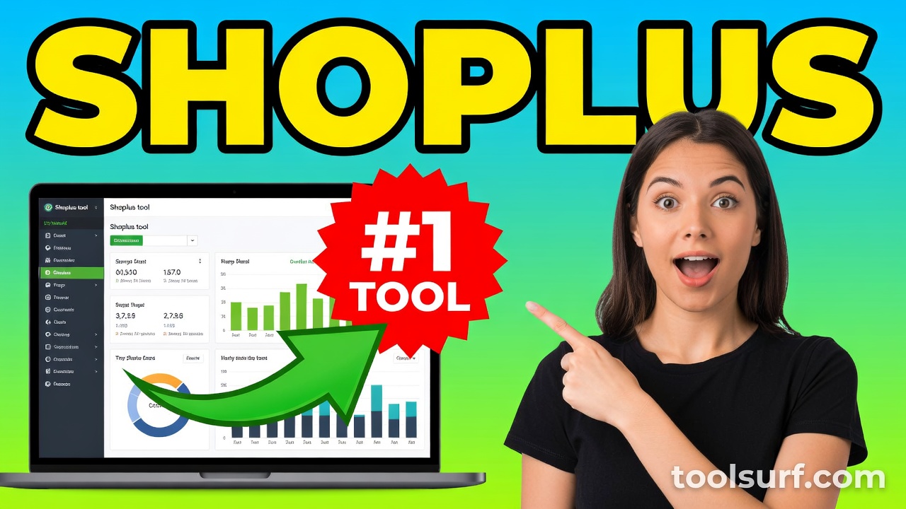 YouTube thumbnail style blog featured image, 16:9 landscape. Large bold yellow blocky text with blac