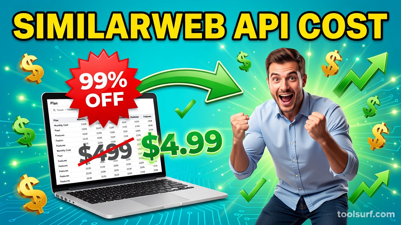 YouTube thumbnail style blog featured image, 16:9 landscape. Large bold yellow blocky text with blac