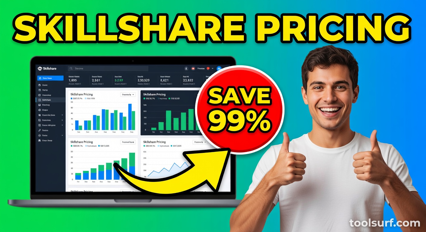 YouTube thumbnail style blog featured image, 16:9 landscape. Large bold yellow blocky text with blac