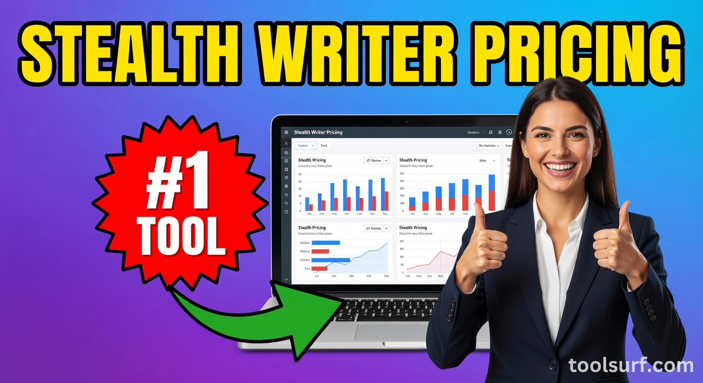 YouTube thumbnail style blog featured image, 16:9 landscape. Large bold yellow blocky text with blac
