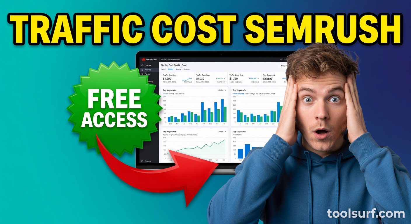 YouTube thumbnail style blog featured image, 16:9 landscape. Large bold yellow blocky text with blac