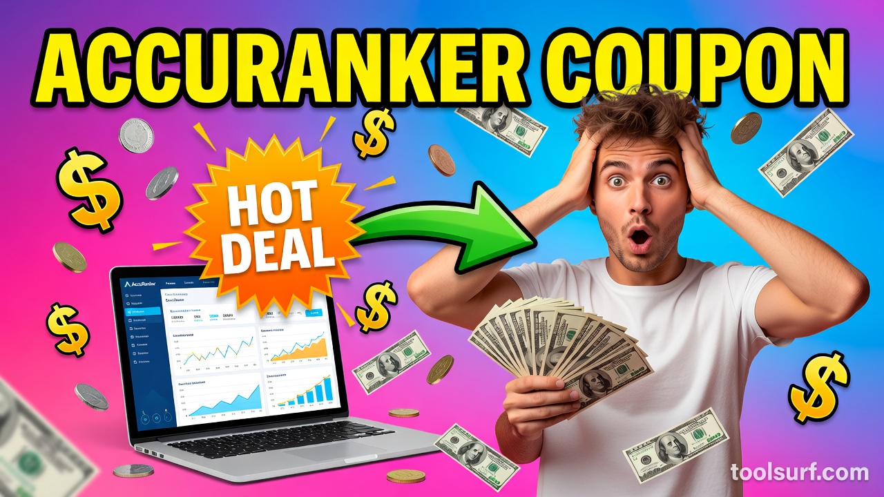 YouTube thumbnail style blog featured image, 16:9 landscape. Large bold yellow blocky text with blac