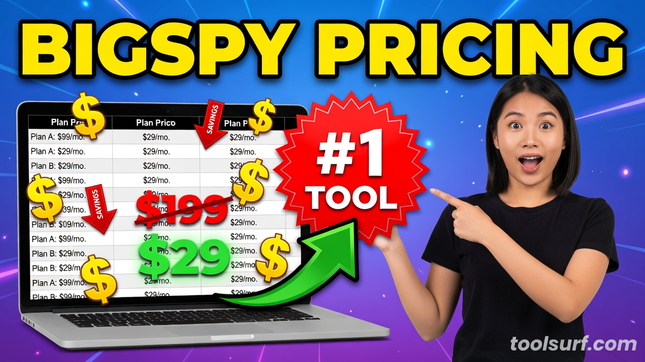 YouTube thumbnail style blog featured image, 16:9 landscape. Large bold yellow blocky text with blac