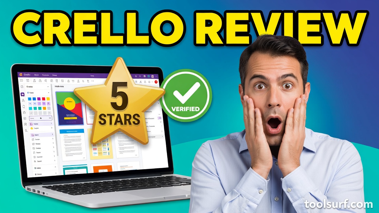 YouTube thumbnail style blog featured image, 16:9 landscape. Large bold yellow blocky text with blac