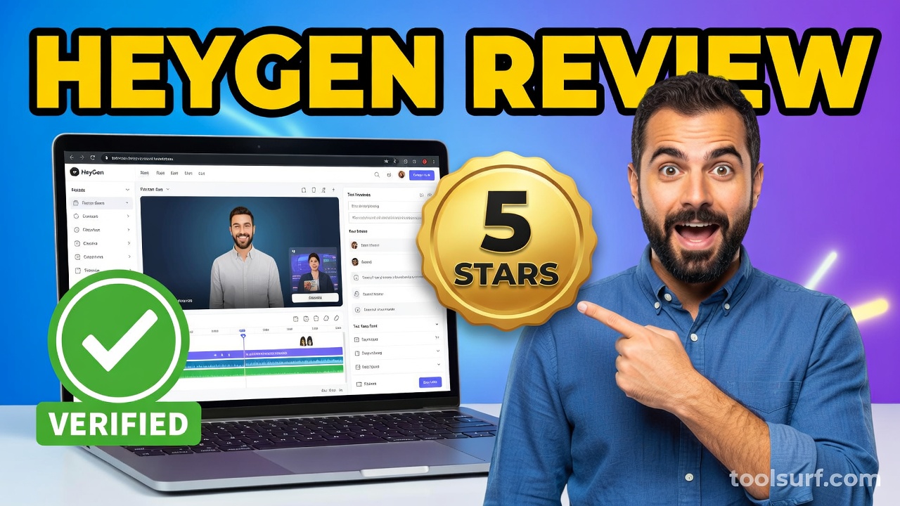 YouTube thumbnail style blog featured image, 16:9 landscape. Large bold yellow blocky text with blac