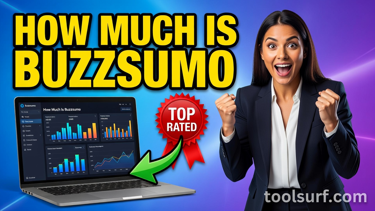 YouTube thumbnail style blog featured image, 16:9 landscape. Large bold yellow blocky text with blac