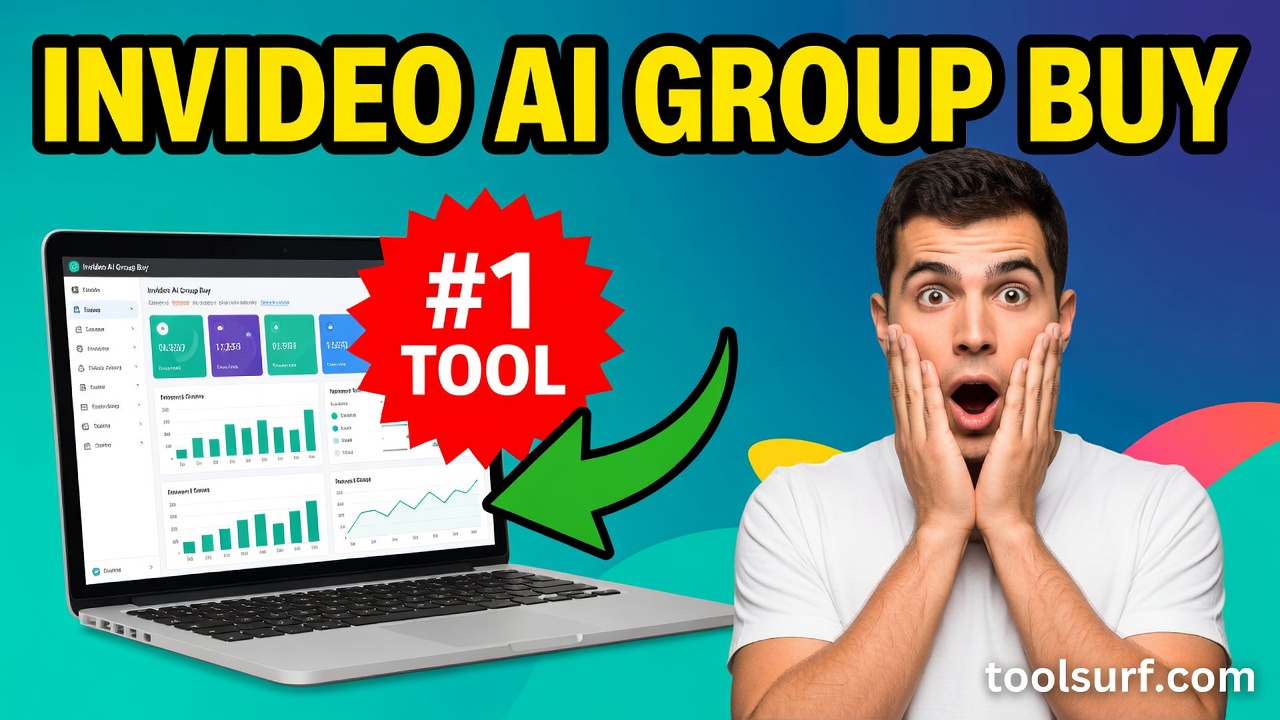 YouTube thumbnail style blog featured image, 16:9 landscape. Large bold yellow blocky text with blac