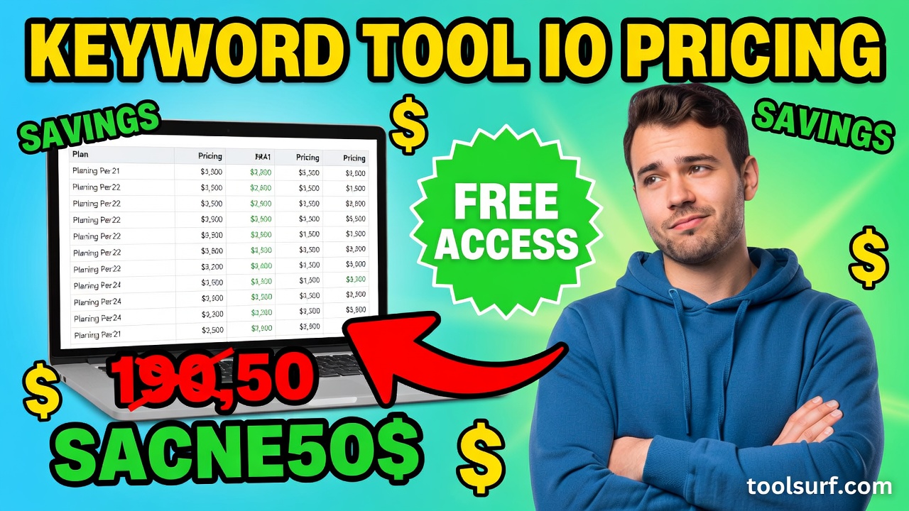 YouTube thumbnail style blog featured image, 16:9 landscape. Large bold yellow blocky text with blac