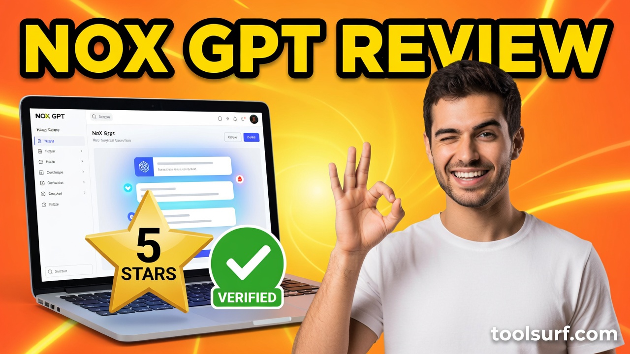 YouTube thumbnail style blog featured image, 16:9 landscape. Large bold yellow blocky text with blac