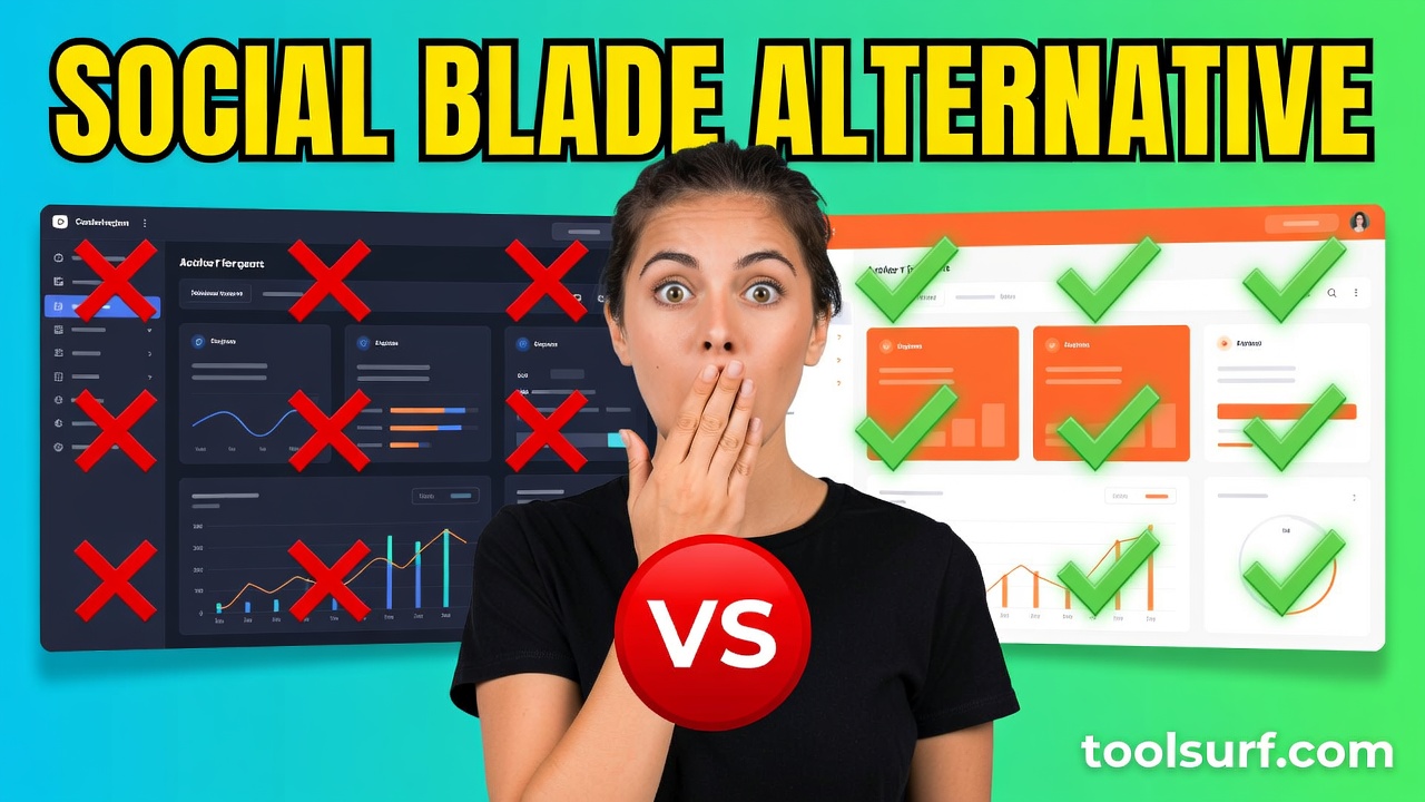 YouTube thumbnail style blog featured image, 16:9 landscape. Large bold yellow blocky text with blac