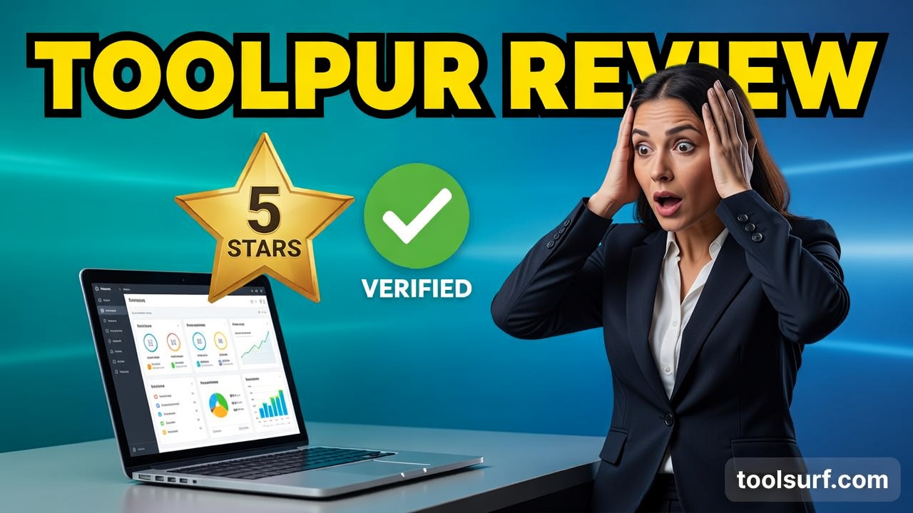 YouTube thumbnail style blog featured image, 16:9 landscape. Large bold yellow blocky text with blac