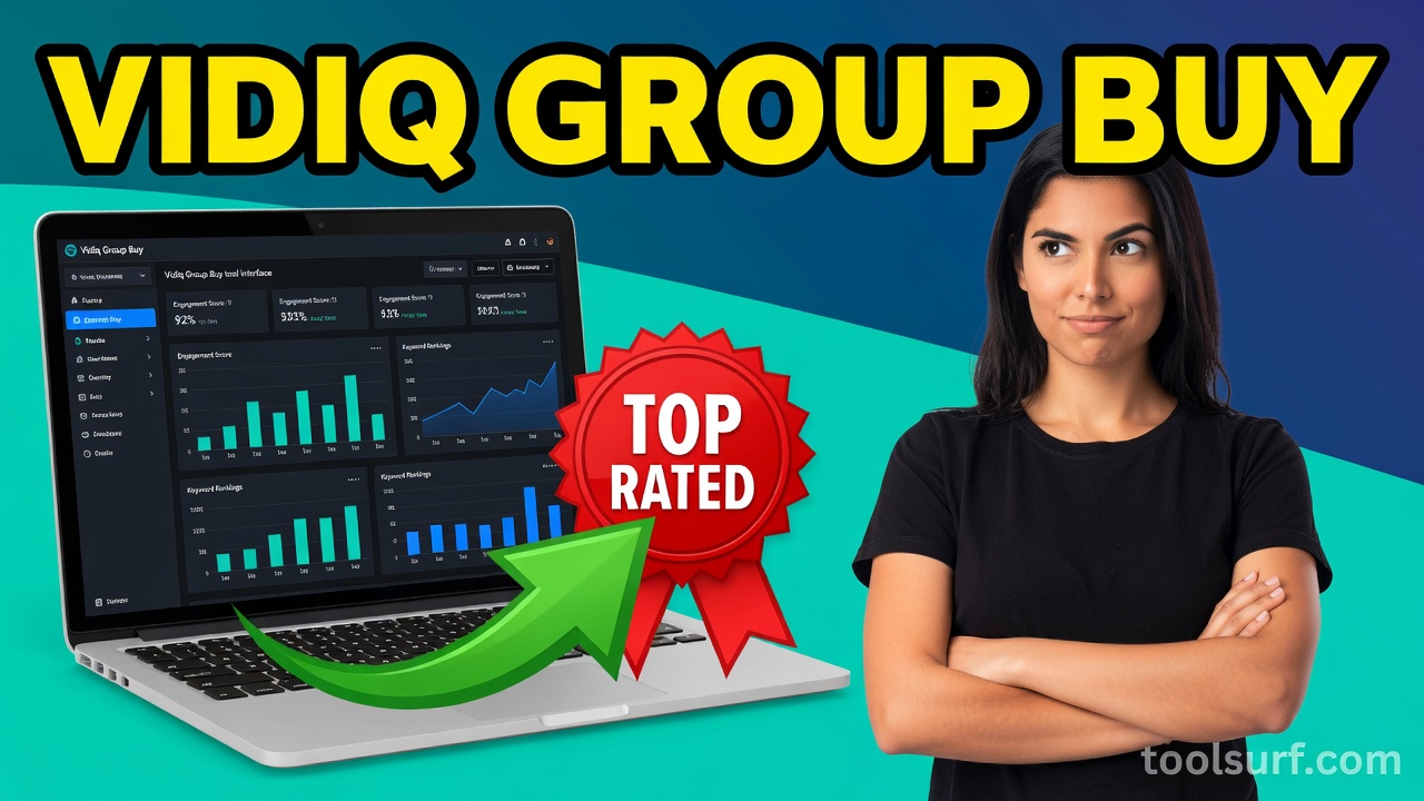 YouTube thumbnail style blog featured image, 16:9 landscape. Large bold yellow blocky text with blac