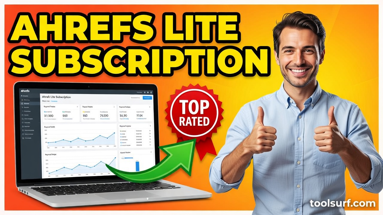 YouTube thumbnail style blog featured image, 16:9 landscape. Large bold yellow blocky text with blac