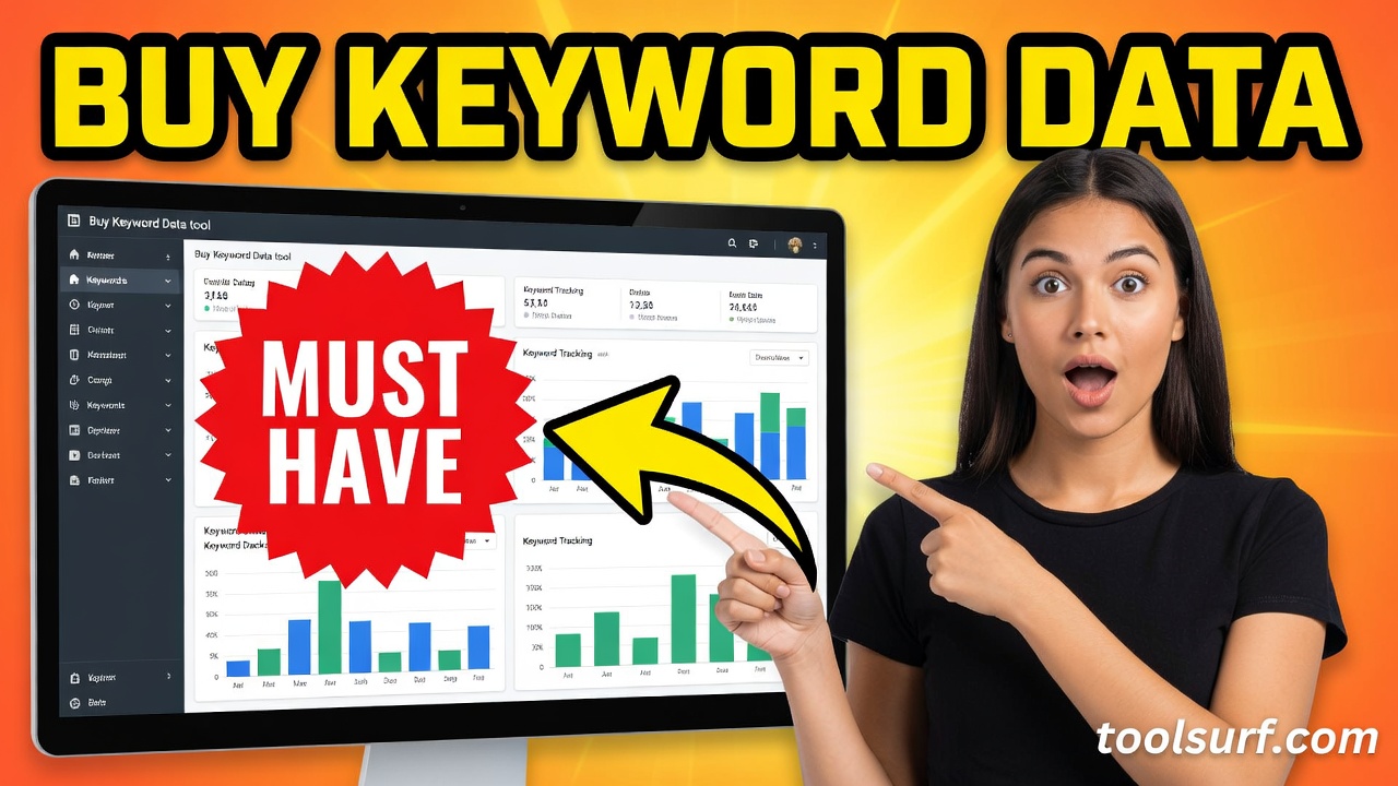YouTube thumbnail style blog featured image, 16:9 landscape. Large bold yellow blocky text with blac
