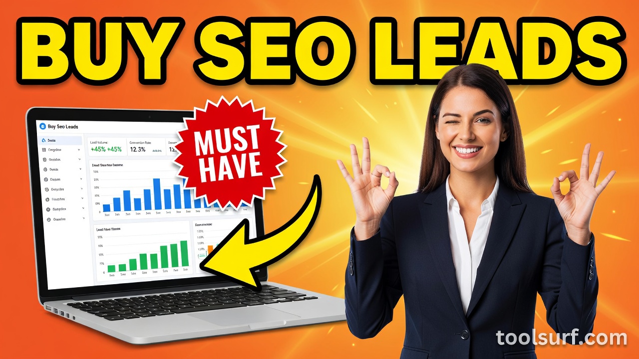 YouTube thumbnail style blog featured image, 16:9 landscape. Large bold yellow blocky text with blac
