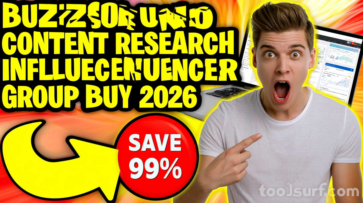 YouTube thumbnail style blog featured image, 16:9 landscape. Large bold yellow blocky text with blac