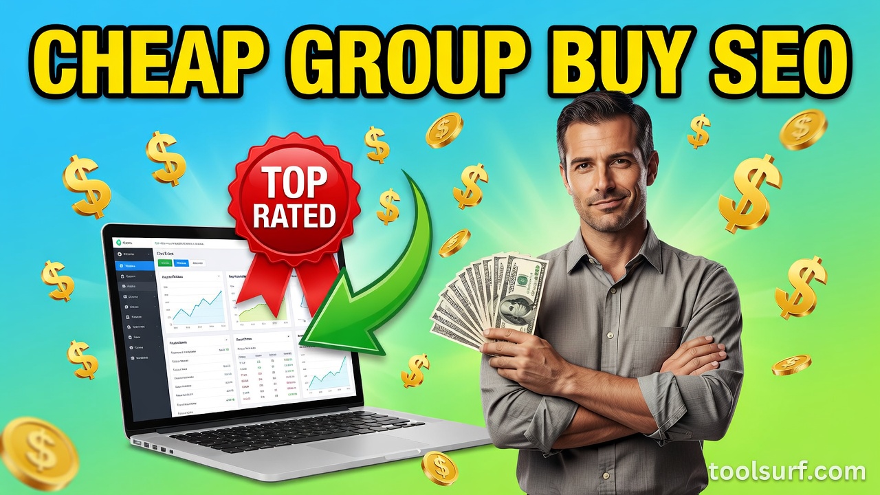 YouTube thumbnail style blog featured image, 16:9 landscape. Large bold yellow blocky text with blac