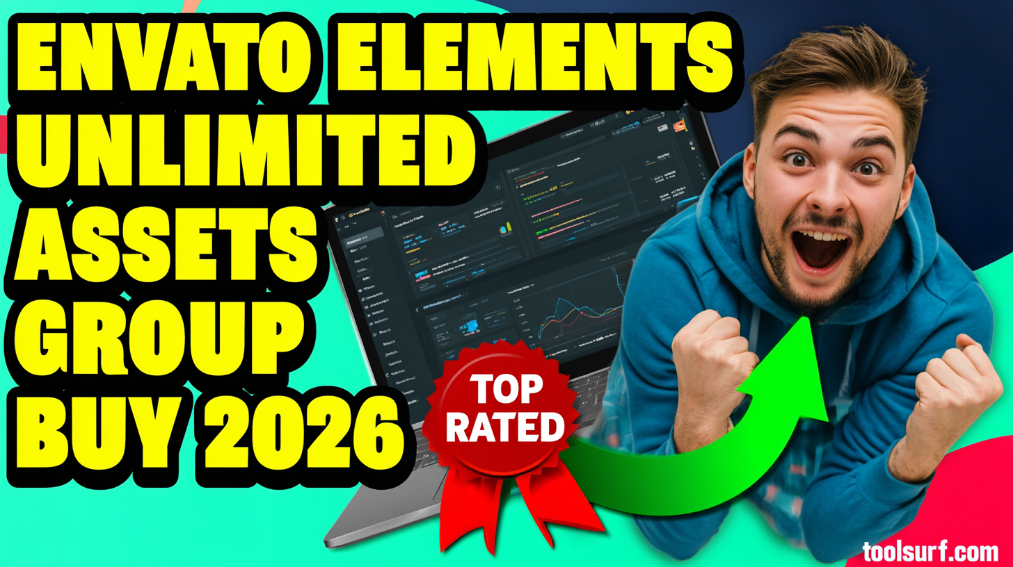 YouTube thumbnail style blog featured image, 16:9 landscape. Large bold yellow blocky text with blac