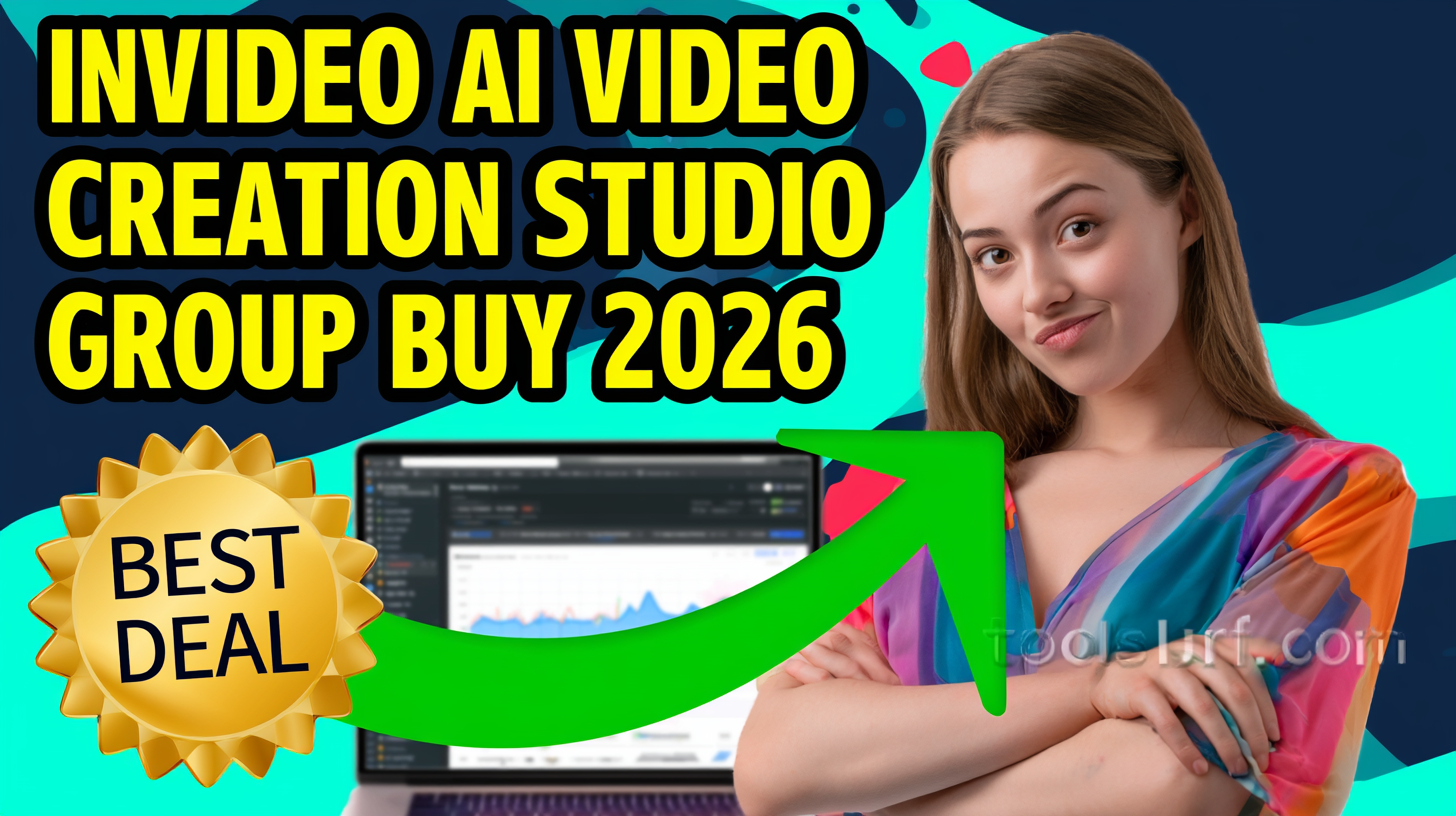 YouTube thumbnail style blog featured image, 16:9 landscape. Large bold yellow blocky text with blac