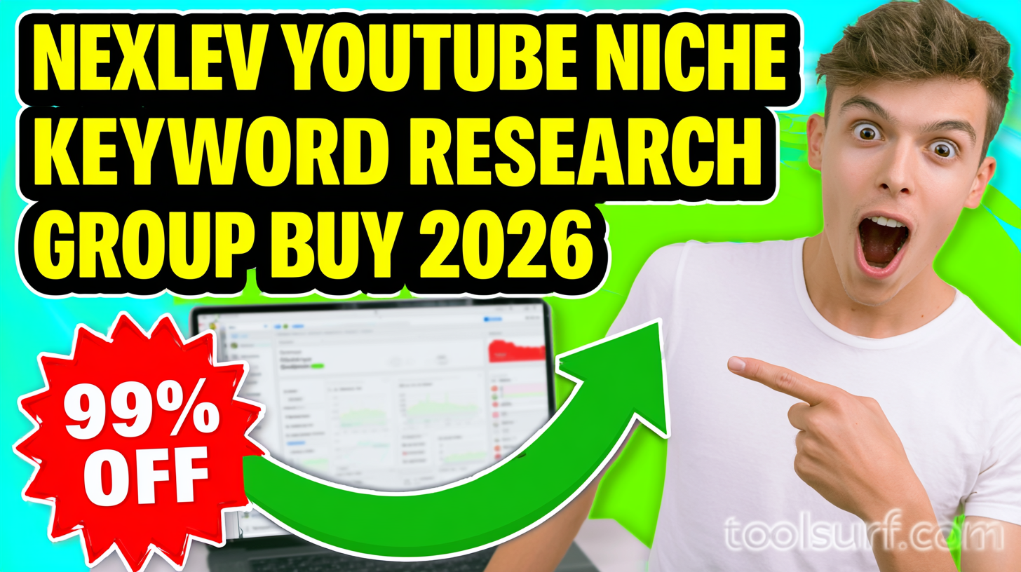 YouTube thumbnail style blog featured image, 16:9 landscape. Large bold yellow blocky text with blac