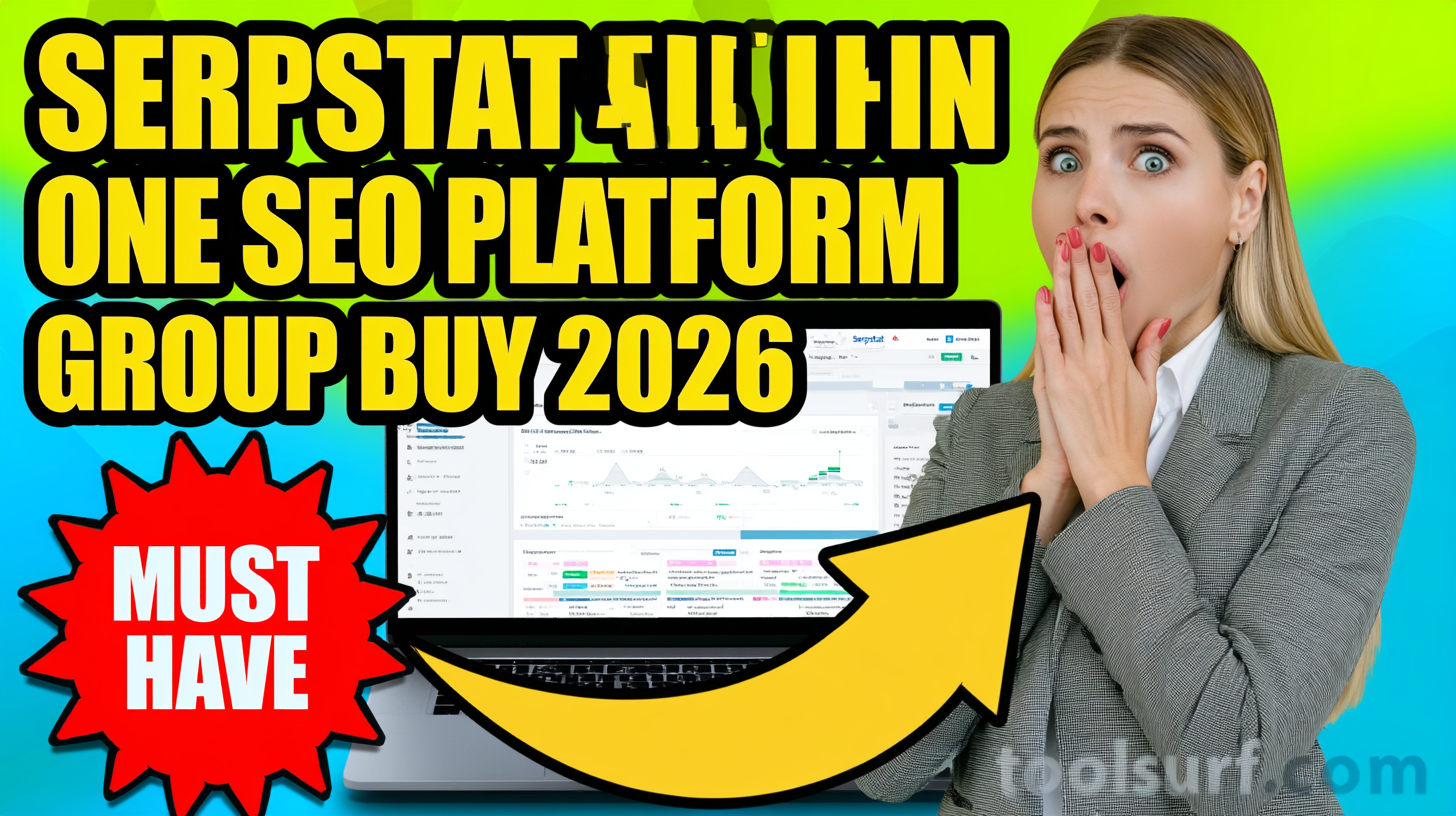 YouTube thumbnail style blog featured image, 16:9 landscape. Large bold yellow blocky text with blac