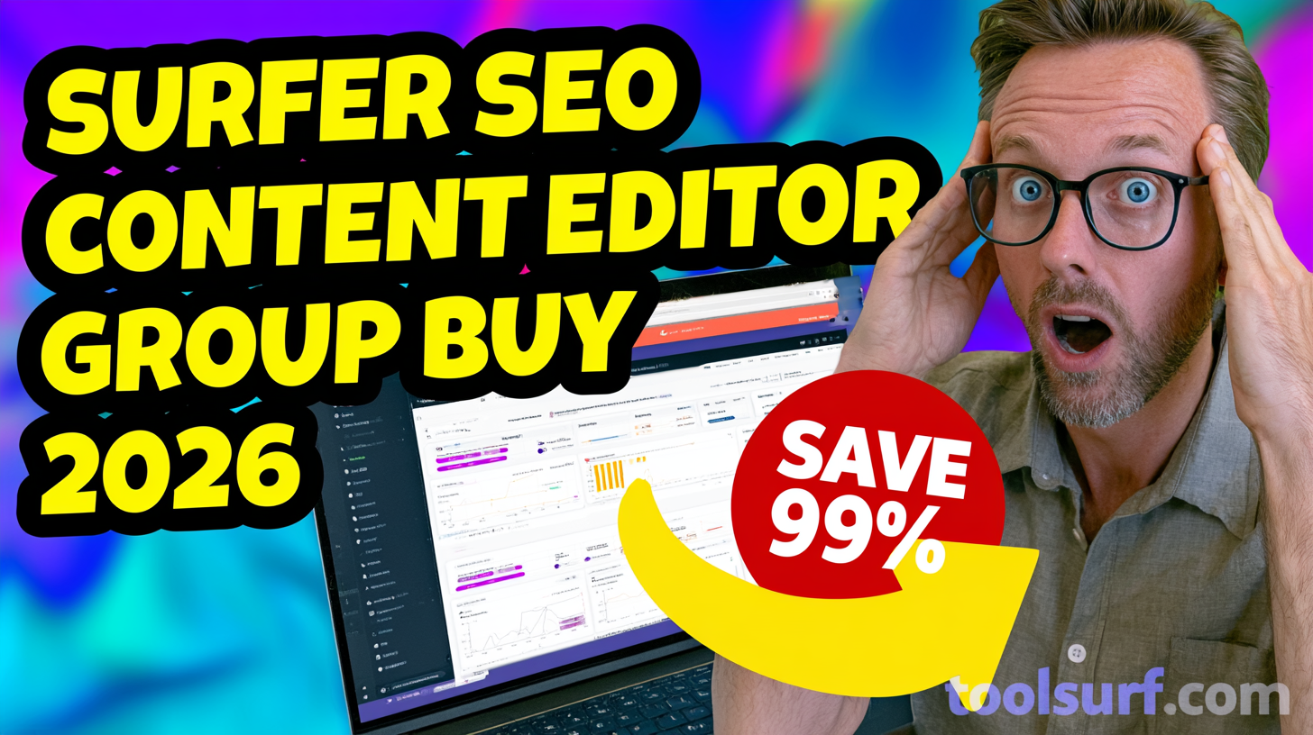 YouTube thumbnail style blog featured image, 16:9 landscape. Large bold yellow blocky text with blac
