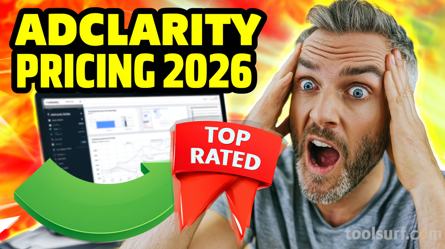 YouTube thumbnail style blog featured image, 16:9 landscape. Large bold yellow blocky text with blac