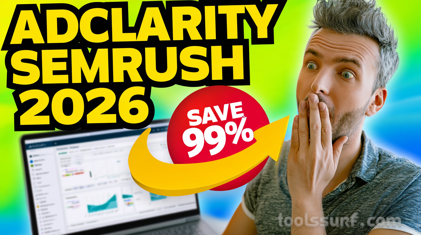 YouTube thumbnail style blog featured image, 16:9 landscape. Large bold yellow blocky text with blac
