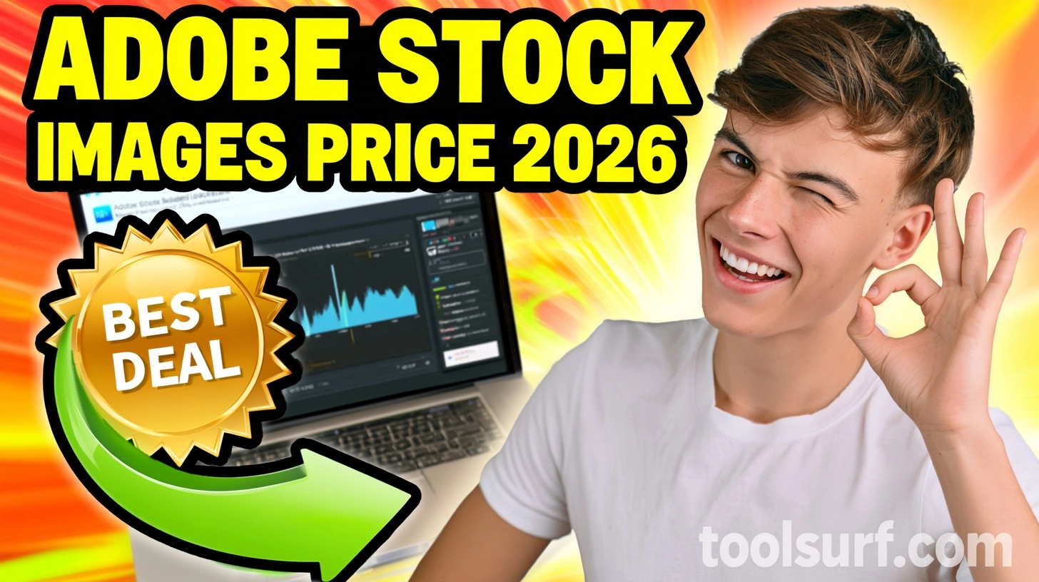 YouTube thumbnail style blog featured image, 16:9 landscape. Large bold yellow blocky text with blac