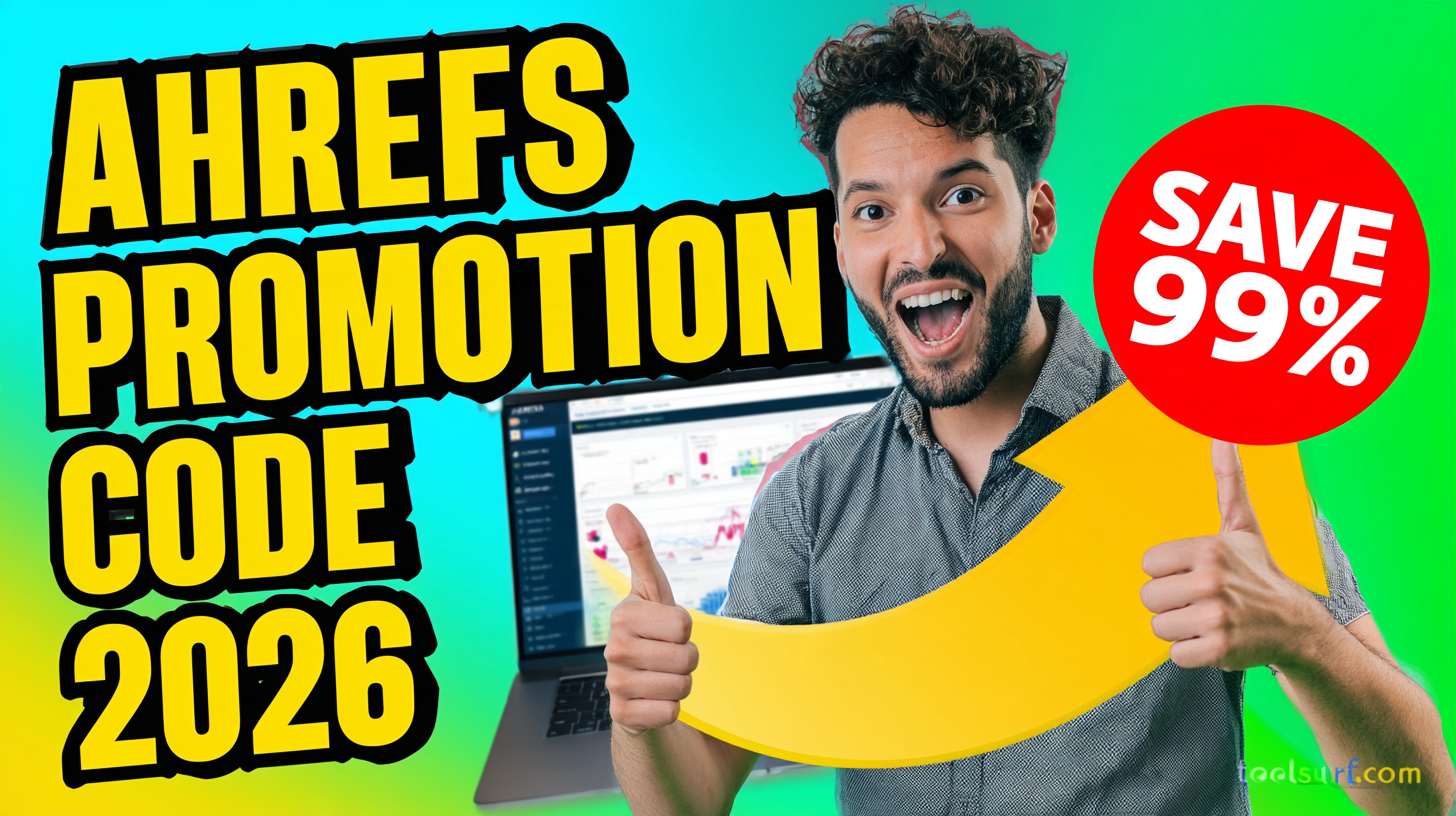 YouTube thumbnail style blog featured image, 16:9 landscape. Large bold yellow blocky text with blac