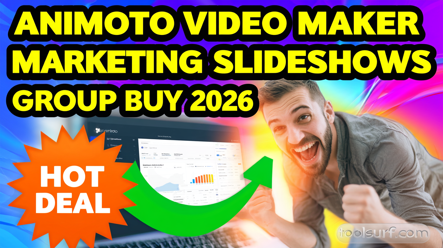 YouTube thumbnail style blog featured image, 16:9 landscape. Large bold yellow blocky text with blac