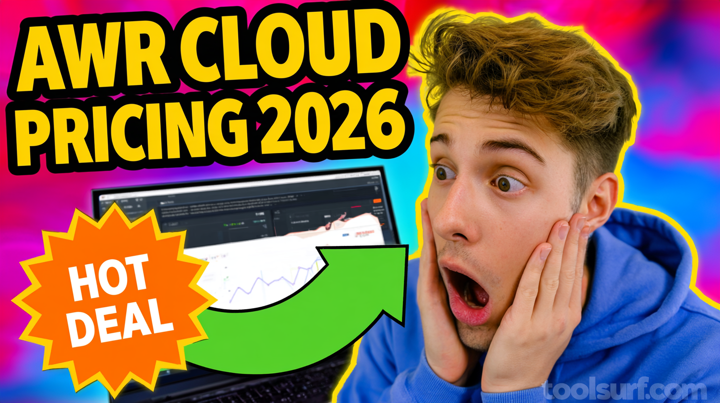 YouTube thumbnail style blog featured image, 16:9 landscape. Large bold yellow blocky text with blac