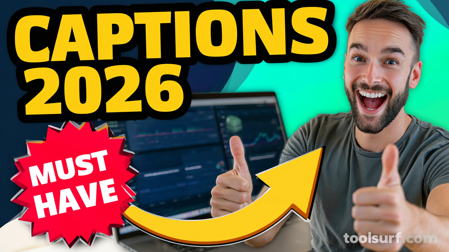 YouTube thumbnail style blog featured image, 16:9 landscape. Large bold yellow blocky text with blac