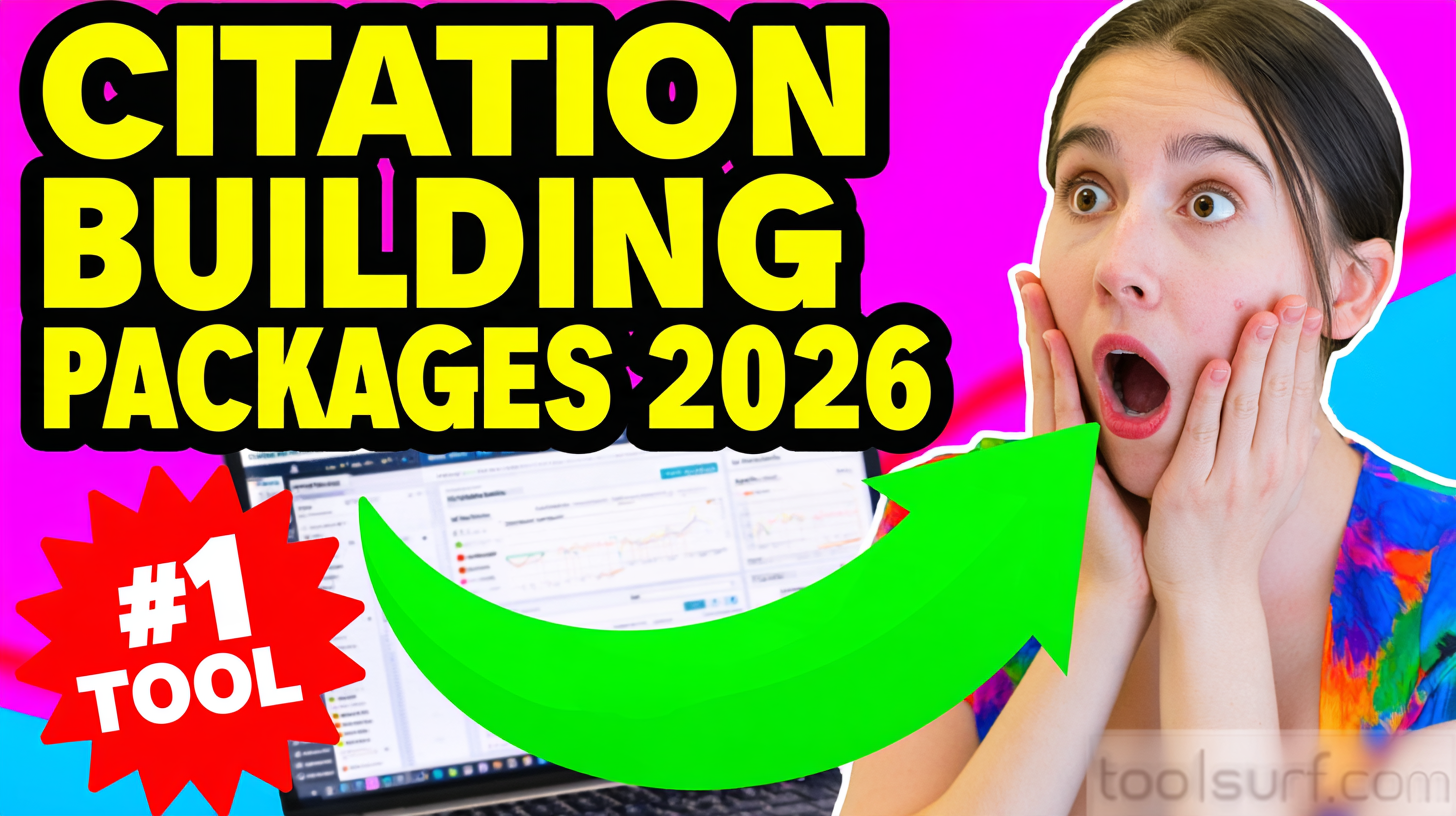 YouTube thumbnail style blog featured image, 16:9 landscape. Large bold yellow blocky text with blac