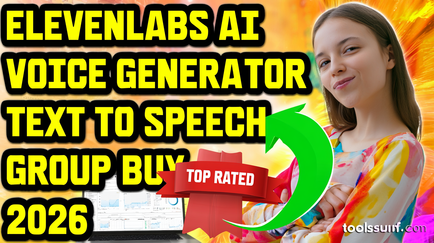 YouTube thumbnail style blog featured image, 16:9 landscape. Large bold yellow blocky text with blac