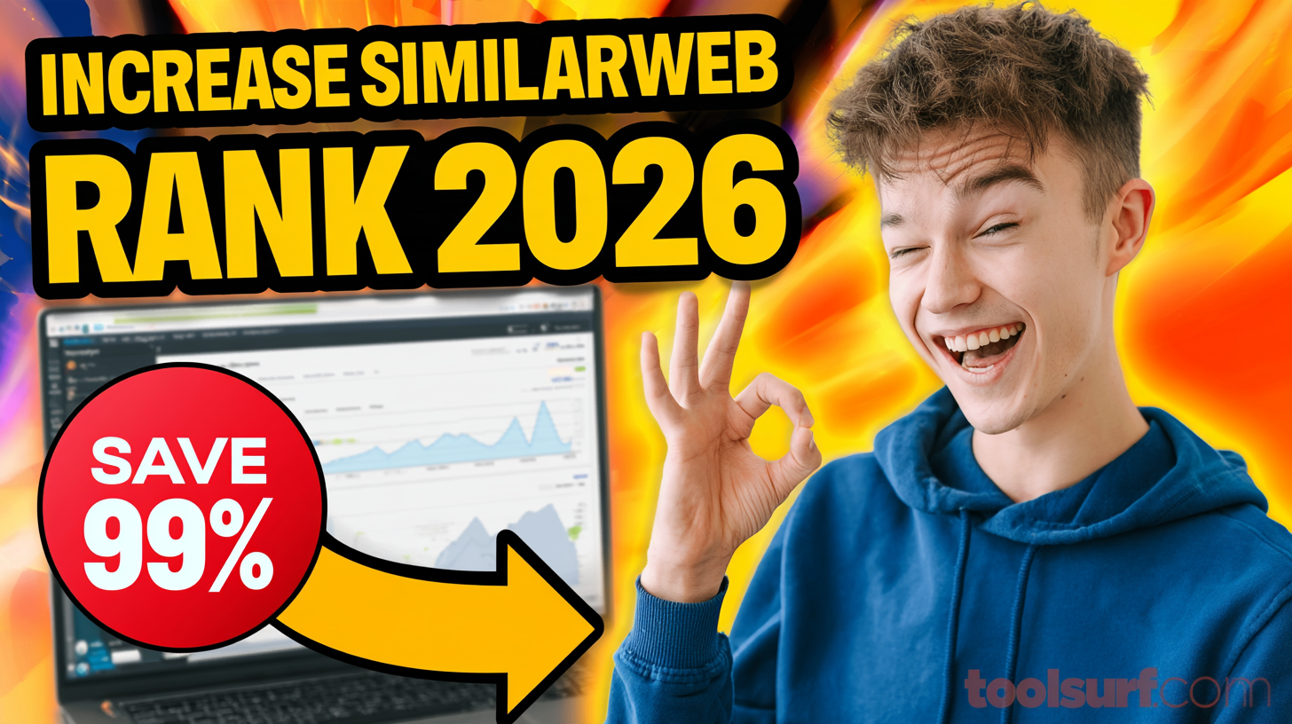 YouTube thumbnail style blog featured image, 16:9 landscape. Large bold yellow blocky text with blac