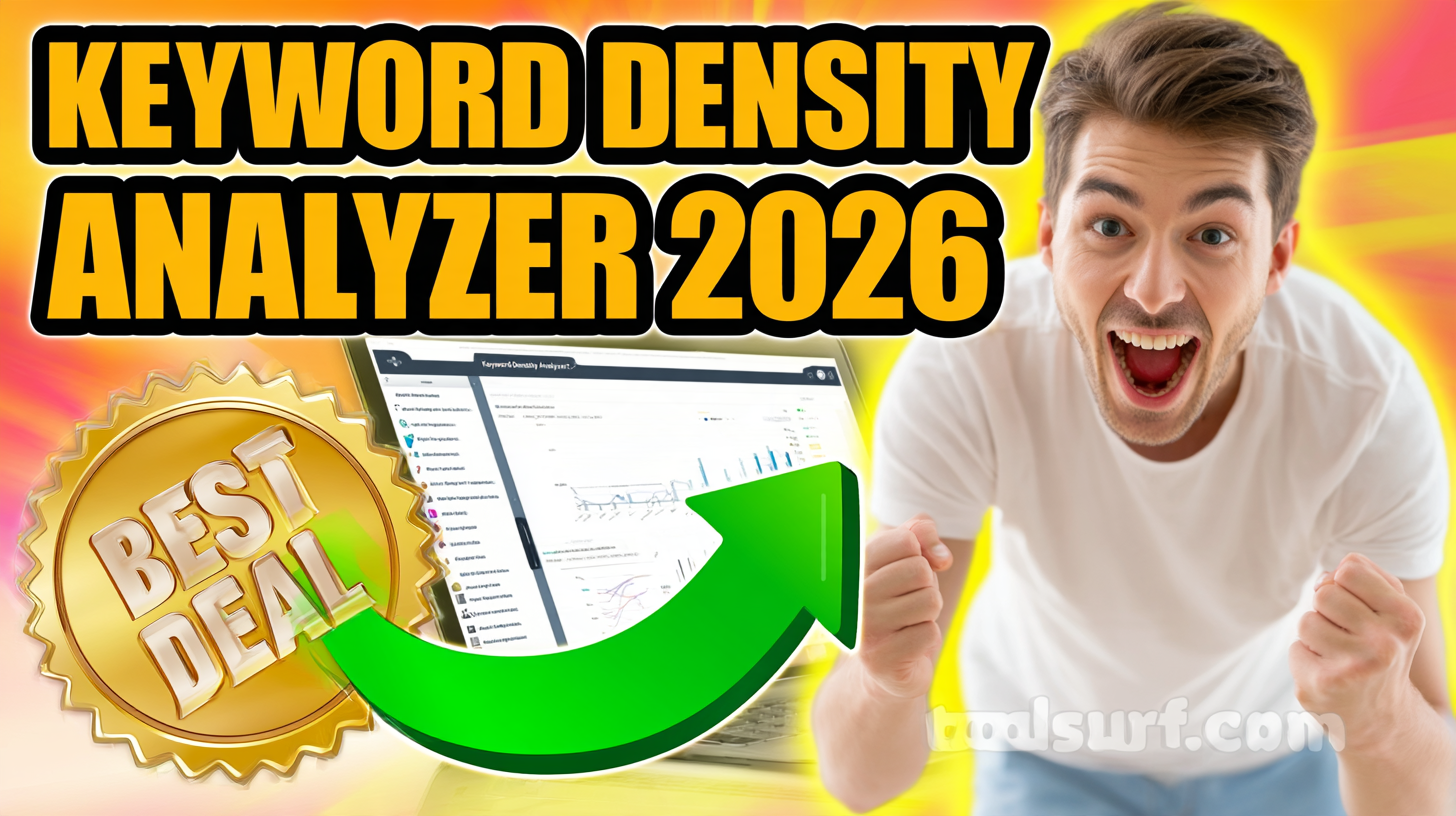 YouTube thumbnail style blog featured image, 16:9 landscape. Large bold yellow blocky text with blac