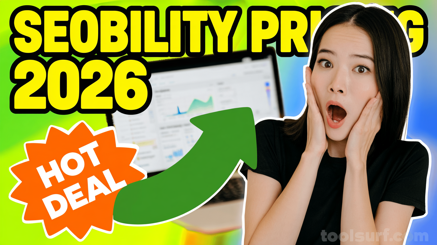 YouTube thumbnail style blog featured image, 16:9 landscape. Large bold yellow blocky text with blac
