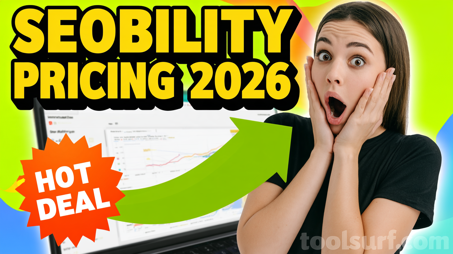 YouTube thumbnail style blog featured image, 16:9 landscape. Large bold yellow blocky text with blac