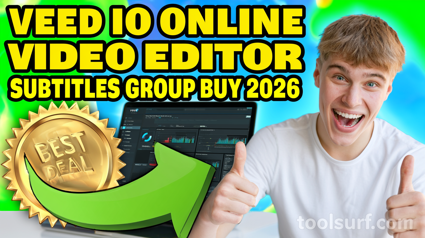 YouTube thumbnail style blog featured image, 16:9 landscape. Large bold yellow blocky text with blac