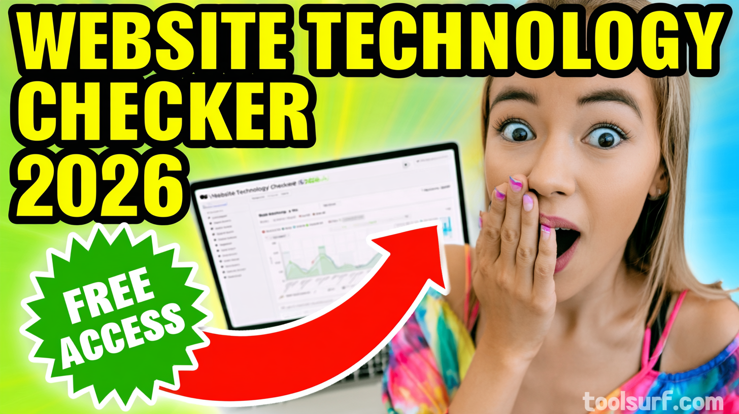 YouTube thumbnail style blog featured image, 16:9 landscape. Large bold yellow blocky text with blac